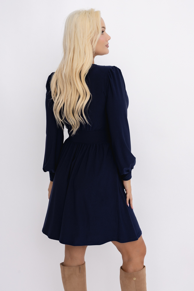 Granatowa Sukienka