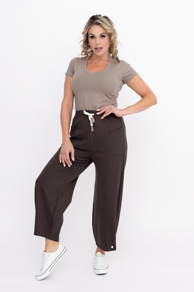 Pantalon de survêtement en chocolat