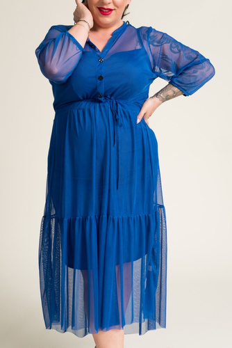 Cornflower Mesh Dress BONTI
