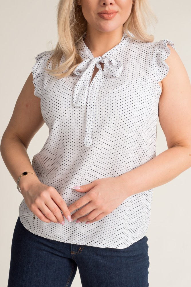  White Blouse with Tie DOLY