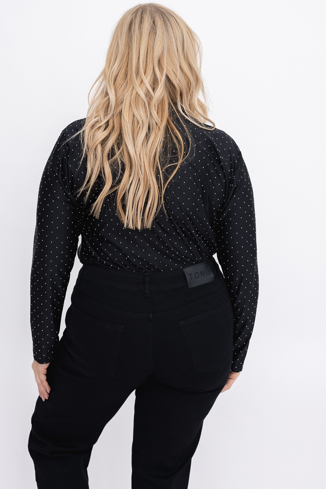 Czarne Body z dżetami