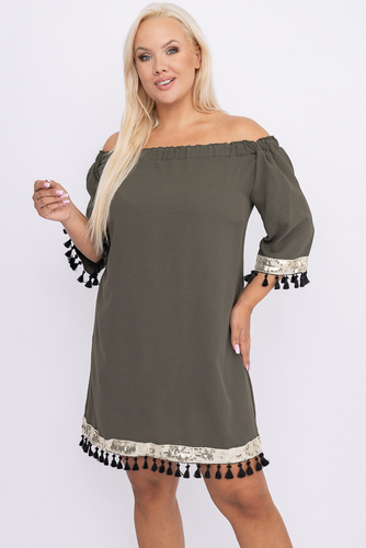 Khaki Kleid