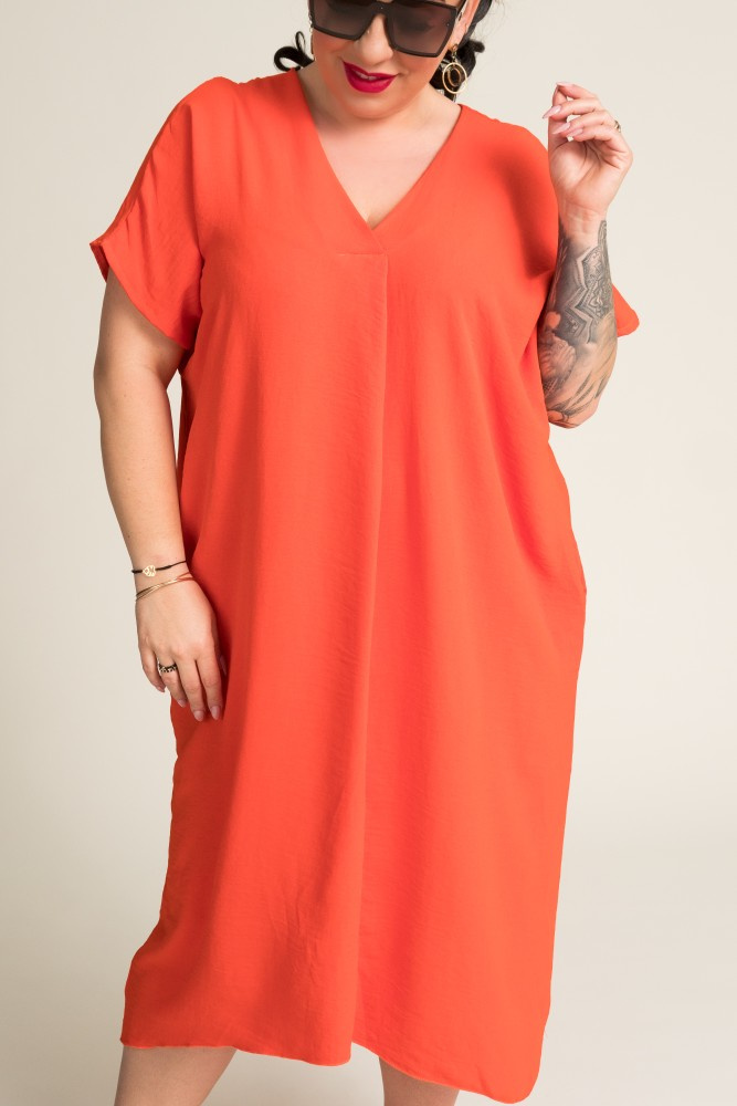 Brilliant Orange NASTI Dress