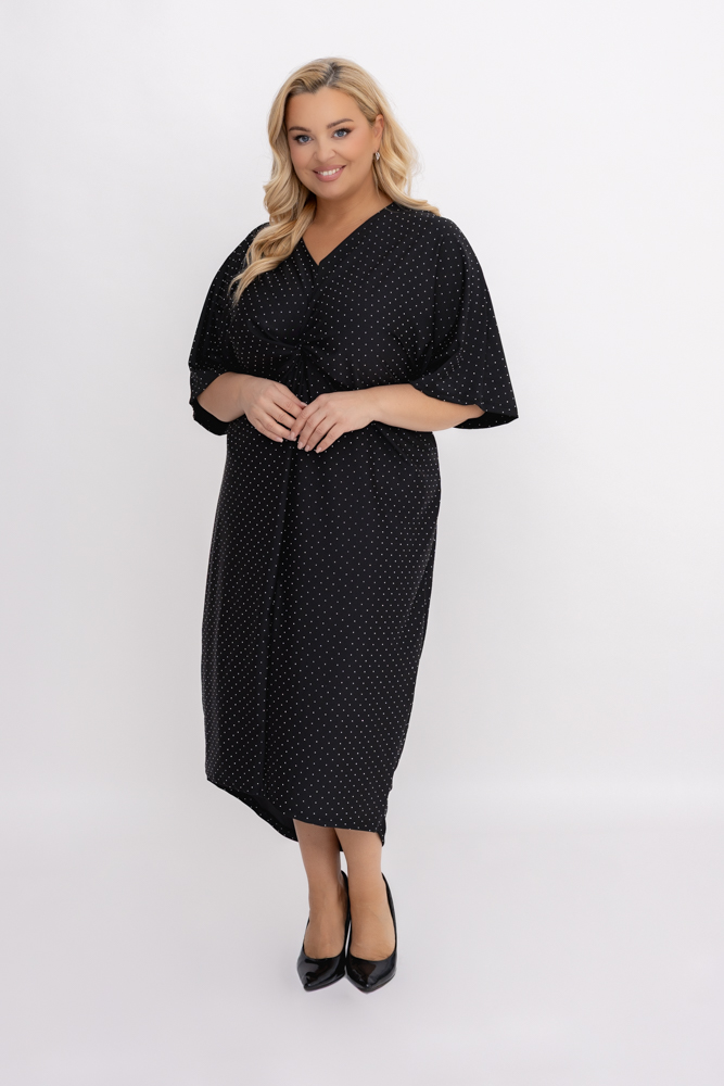 Czarna Sukienka z dżetami