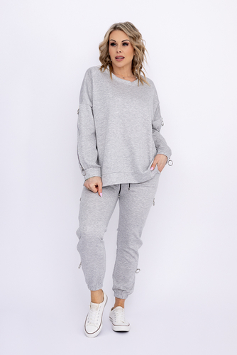 Jasnoszary Komplet dresowy GALIANI