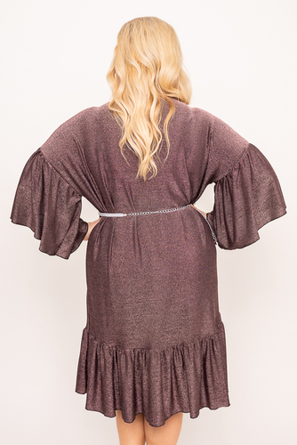 Robe à paillettes en chocolat