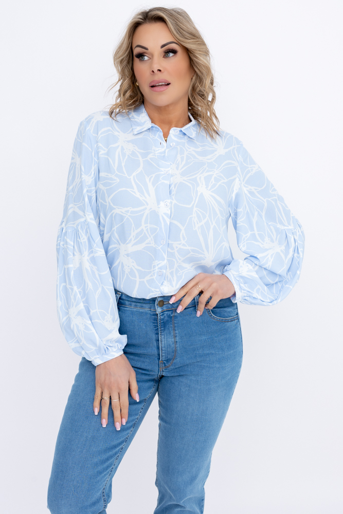 Camisa con mangas buff Wzór 13