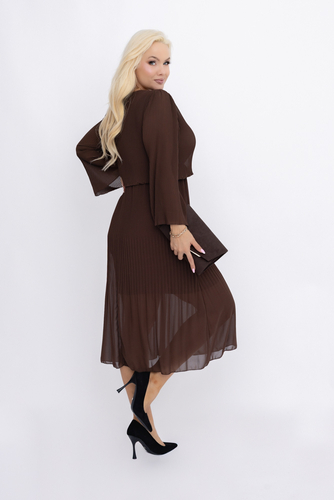 Rochie kaki din sifon