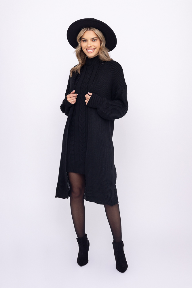 Schwarzes Pullover-Set