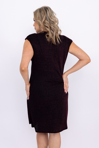 Vestido negro y rojo de purpurina