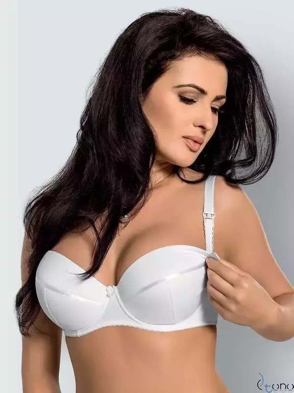 MK01 padded knit bra white ANA
