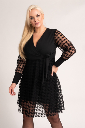 Black ESTERLLA Dress Pattern 1