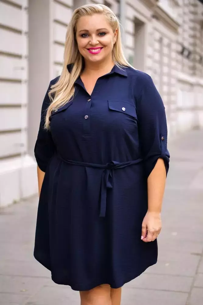 Marineblaues Kleid