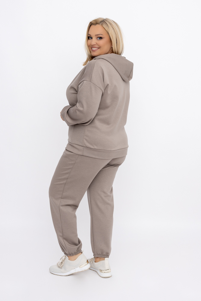 Set de sudadera café