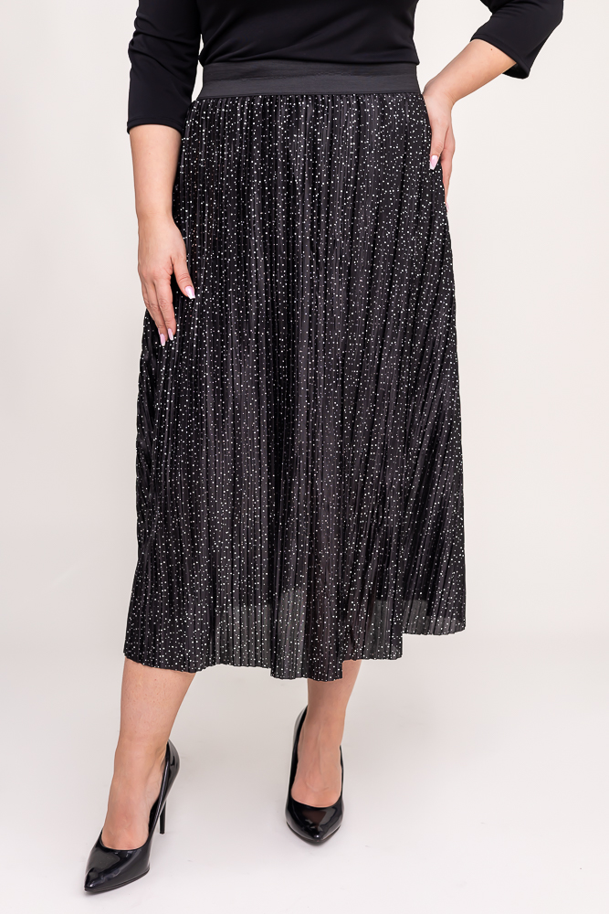 Black Pleated Skirt