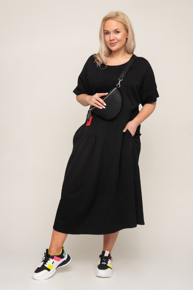 Czarna Sukienka GABORI