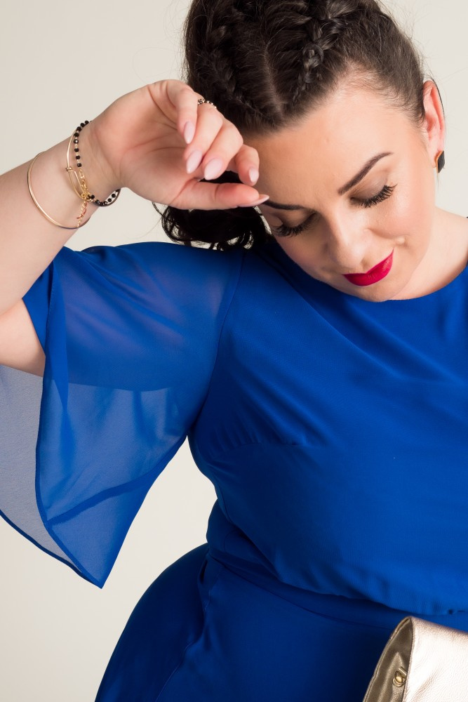  Cornflower Chiffon Dress by ONDIGIO