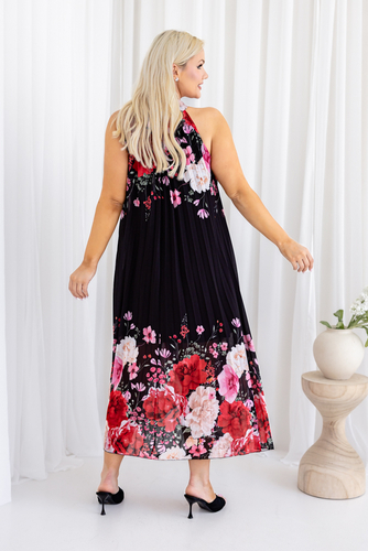 Sukienka szyfonowa plisowana Wzór 1