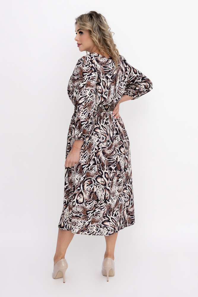  Vestido con cinturón Estampado 2