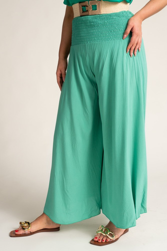 Pistachio Pants with wide legs QUENTO