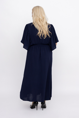 Navy blue Crinkle Dress