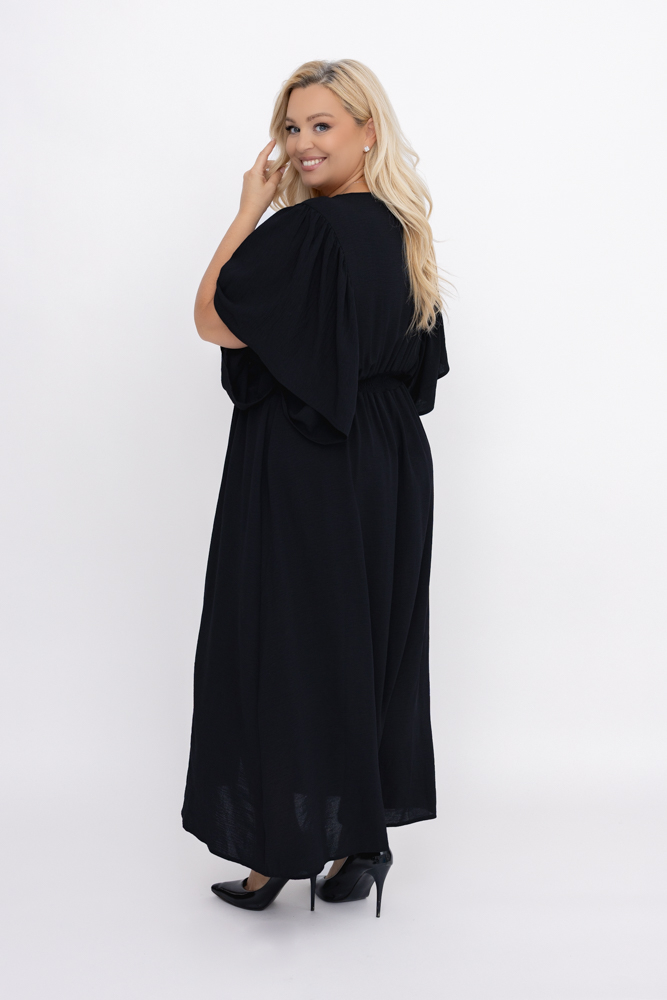 Black Crinkle Dress