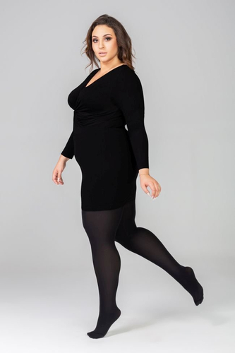MARGARET I Plus Size Tights ONYX