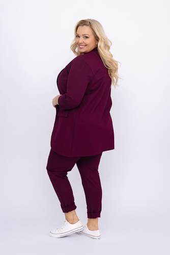 Burgunderfarbene Jacke