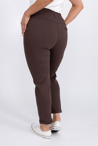 Pantalon de survêtement en chocolat