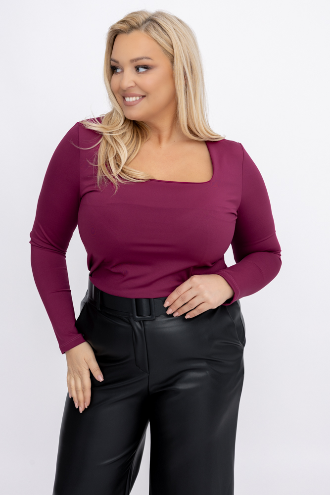 Heather Satin Bluse