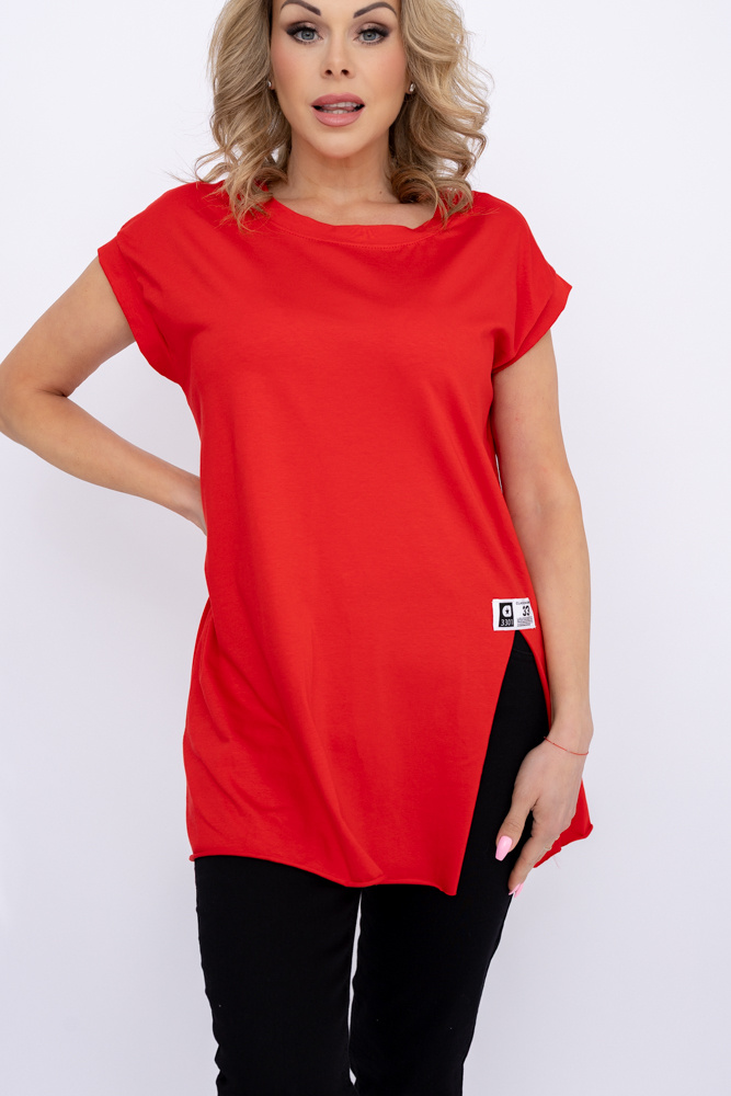 Khaki Blouse with slit BOSTI