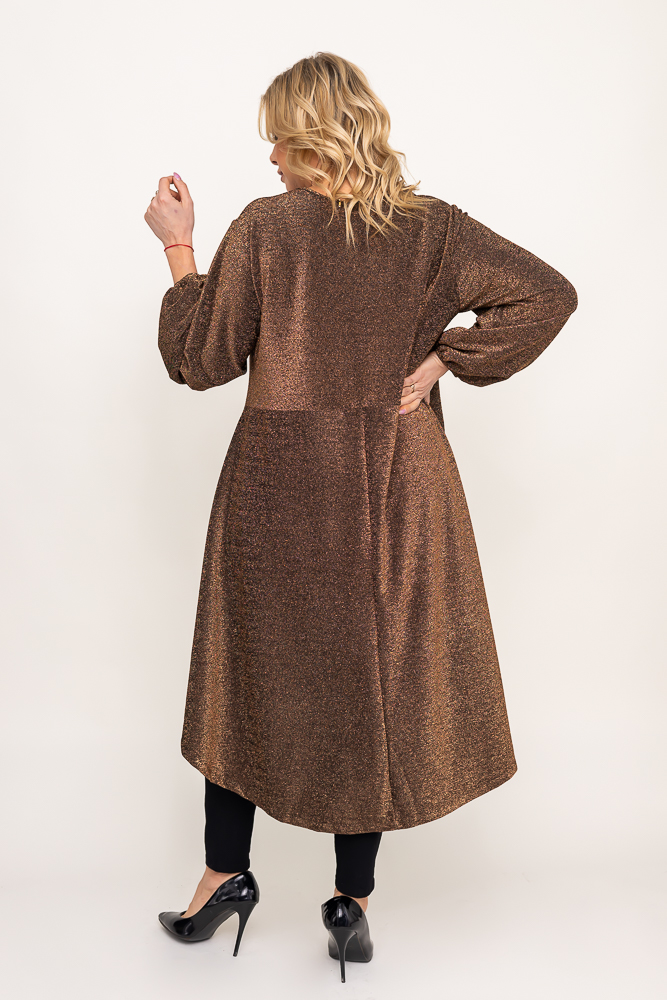 Złota Tunika błyszcząca LEKUZI