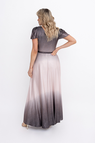 Cornflower Brocade Dress