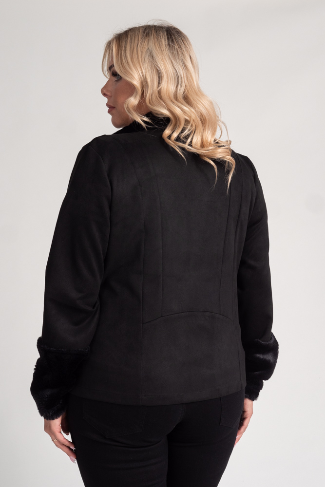 Veste en peau de mouton noire
