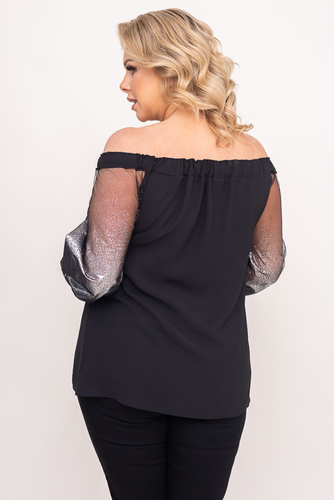Black and Silver Blouse