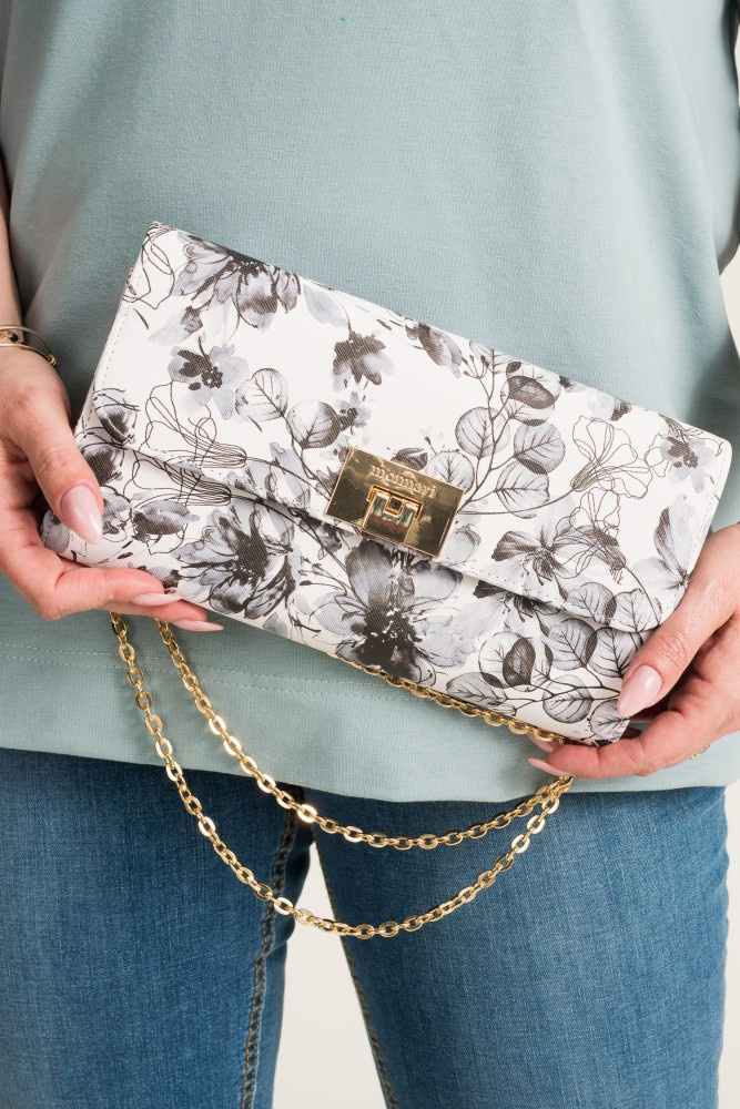Grey BUSTI Envelope Handbag