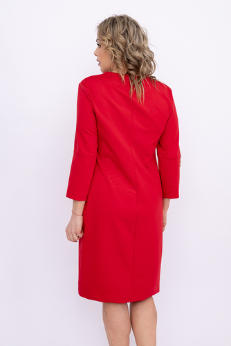 Rotes Kleid mit Reissverschluss