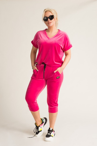 Fuchsia MILKIN Velour Set