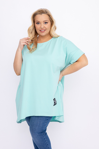 Miętowa Tunika STRIPI