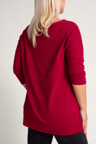 Wiśniowa Bluzka REVUMI Wzór 10