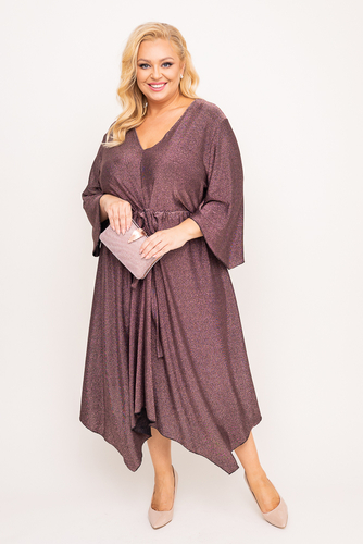 Robe à paillettes en chocolat