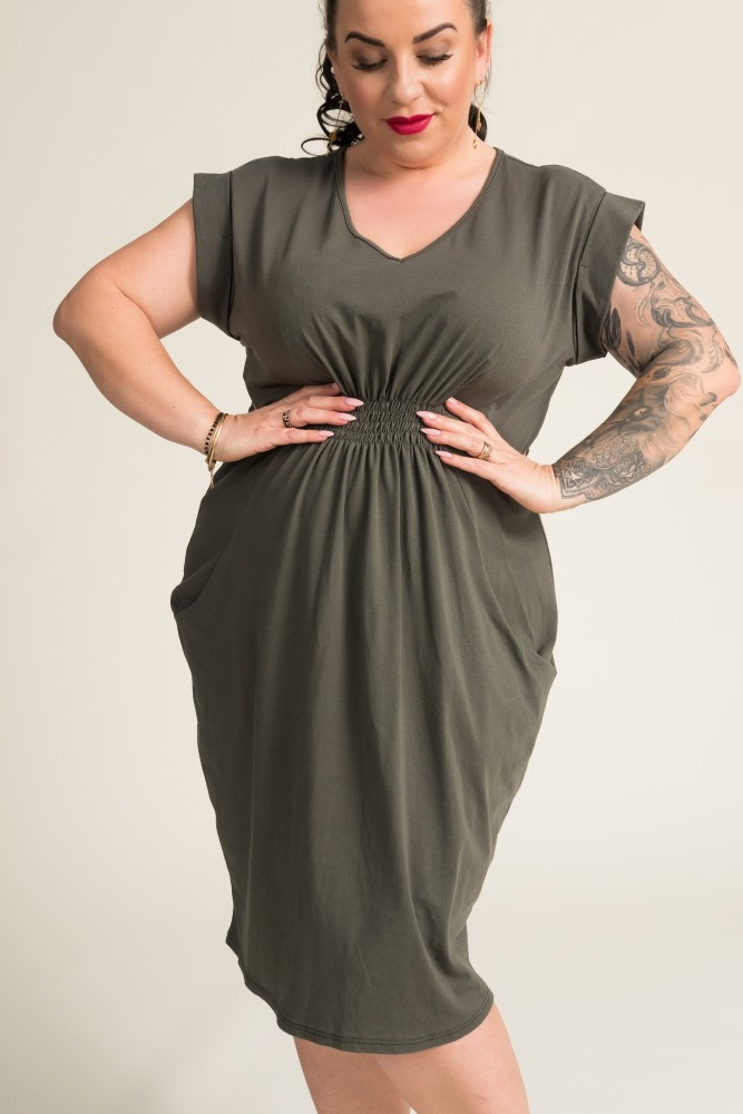  Khaki Welt Dress IVETTA