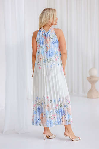 Sukienka szyfonowa plisowana Wzór 2