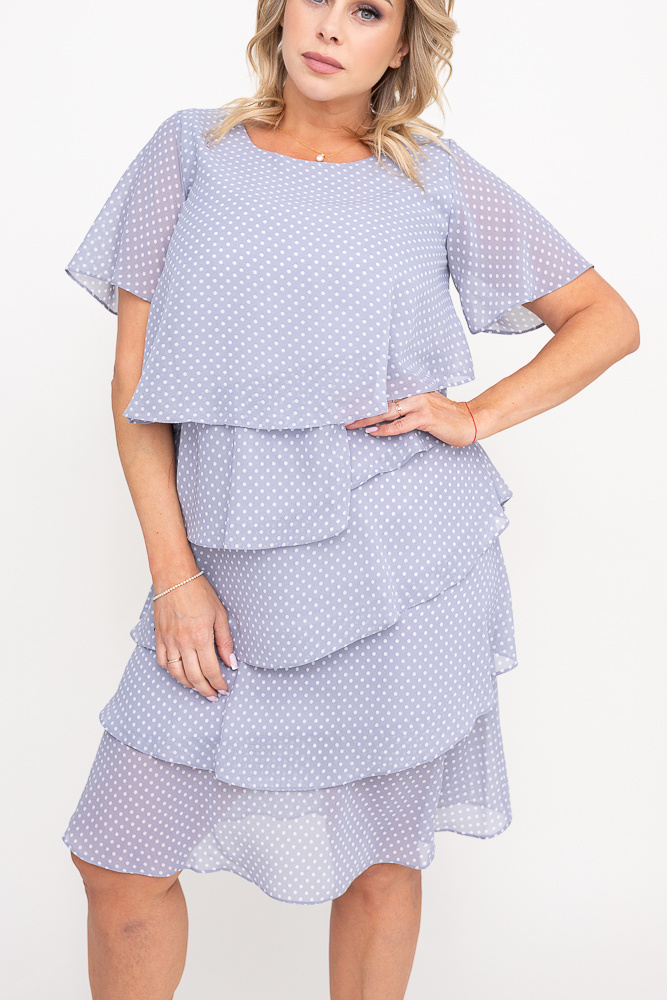 Navy Blue ORINA Plus Size Dress