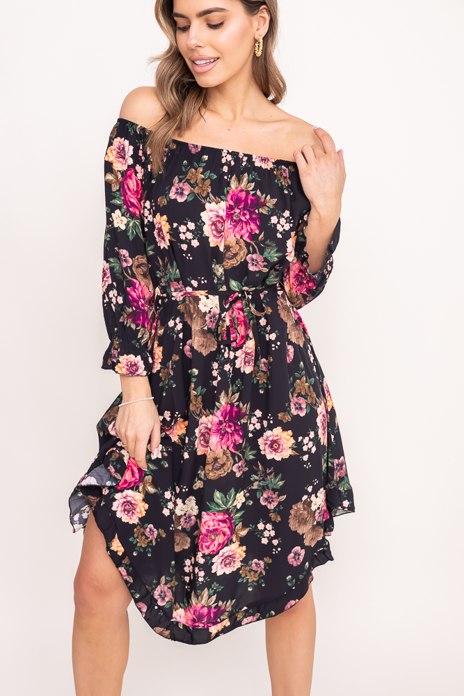  Sukienka w kwiaty VOMI Wzór 3