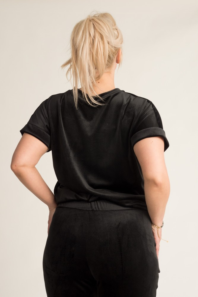  Black MILKIN Velour Set