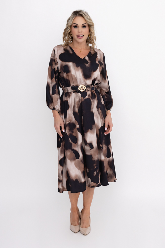  Kleid mit Gürtel Muster 1