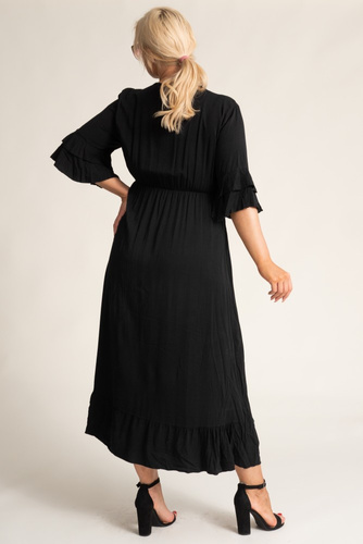 Black Cut-Off Dress AMORENA