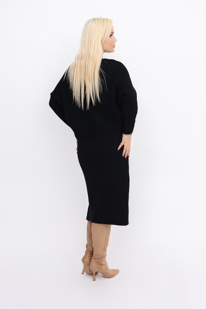 Czarny Komplet ze sweterkiem