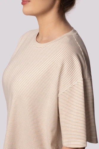 Pyjama écru avec short